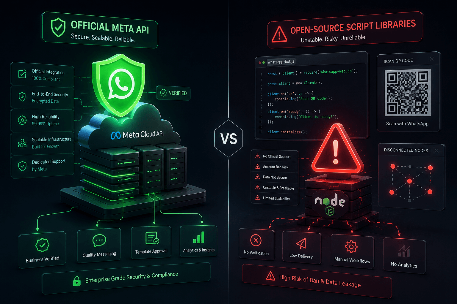 WhatsApp Business Automation: Official API vs. Open-WA Guide